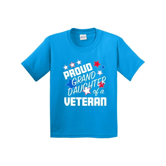 Inktastic Proud Granddaughter of a Veteran Veterans Day Youth T-Shirt
