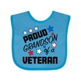 thumbnail image 1 of Inktastic Proud Grandson of a Veteran Veterans Day Boys Baby Bib, 1 of 4