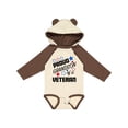 thumbnail image 1 of Inktastic Proud Grandson of a Veteran Veterans Day Boys Long Sleeve Baby Bodysuit, 1 of 5