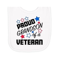 Inktastic Proud Grandson of a Veteran Veterans Day Newborn Bib