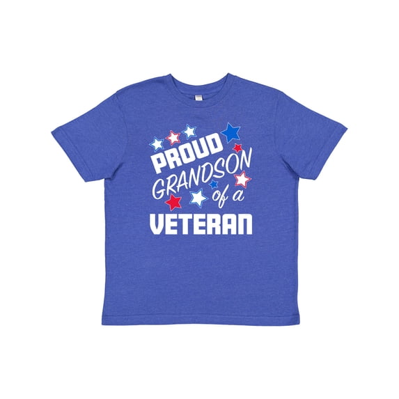 Inktastic Proud Grandson of a Veteran- Veterans Day Youth T-Shirt