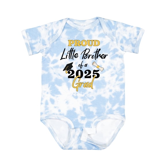 Inktastic Proud Little Brother of a 2025 Grad Boys Baby Bodysuit