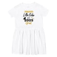 thumbnail image 1 of Inktastic Proud Little Sister of a 2025 Grad Girls Toddler Dress, 1 of 5