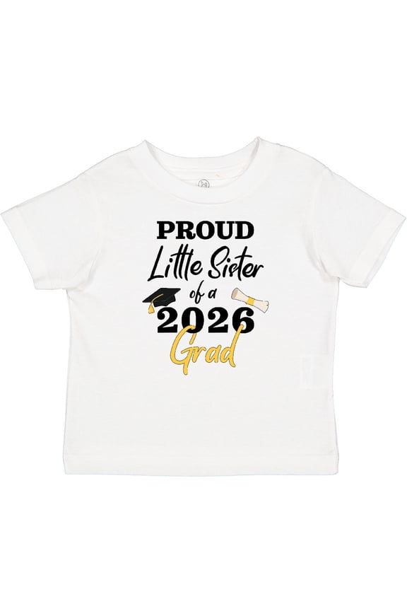 Proud Little Sister of a 2026 Grad Girls Baby T-Shirt