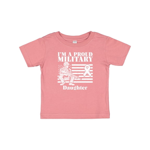 Inktastic Proud Military Daughter Red Friday Girls Baby T-Shirt
