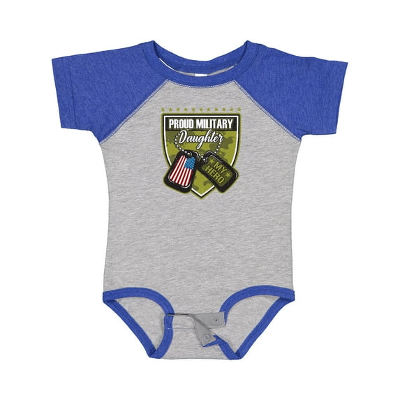 Inktastic Proud Military Daughter Soldier Hero Girls Baby Bodysuit