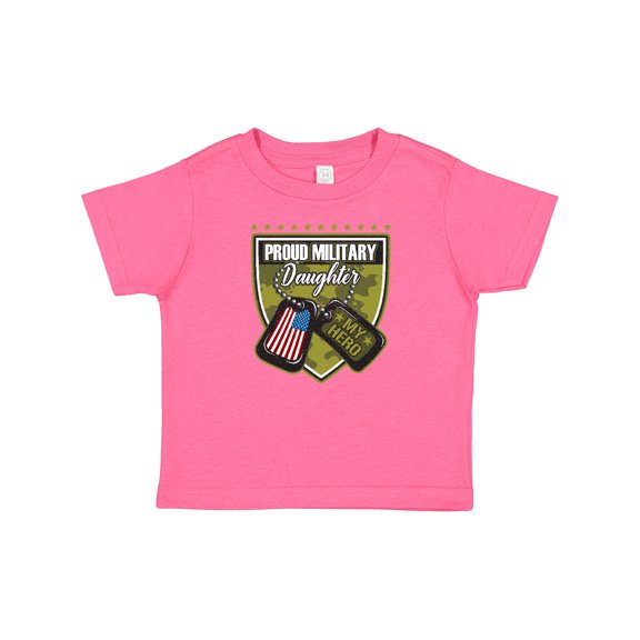 Inktastic Proud Military Daughter Soldier Hero Girls Baby T-Shirt