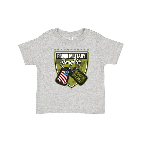 Inktastic Proud Military Daughter Soldier Hero Girls Toddler T-Shirt