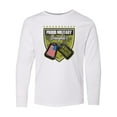 thumbnail image 1 of Inktastic Proud Military Daughter Soldier Hero Long Sleeve Youth T-Shirt, 1 of 5