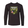 thumbnail image 1 of Inktastic Proud Military Daughter Soldier Hero Long Sleeve Youth T-Shirt, 1 of 5