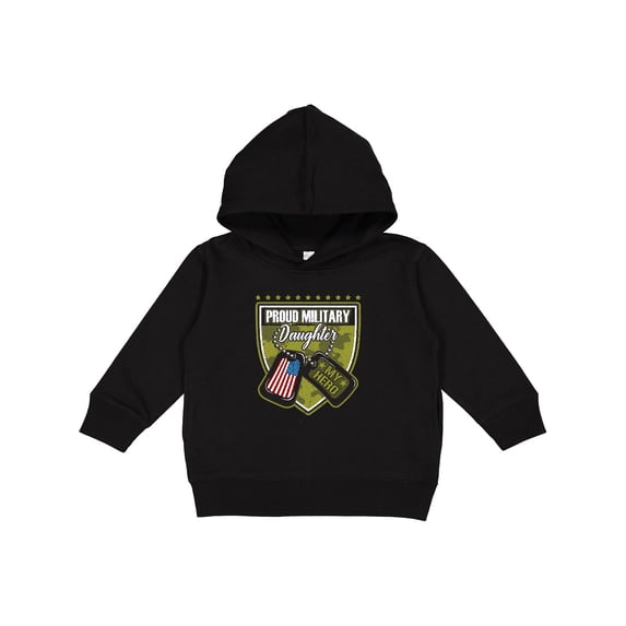 Inktastic Proud Military Daughter Soldier Hero Toddler Hoodie