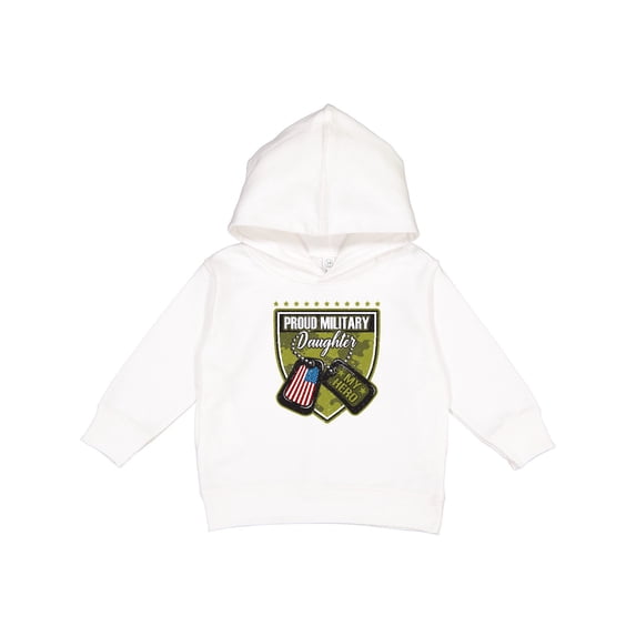 Inktastic Proud Military Daughter Soldier Hero Toddler Hoodie