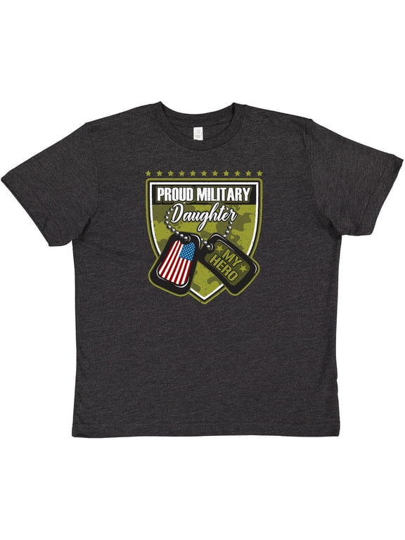 Proud Military Daughter Soldier Hero Youth T-Shirt