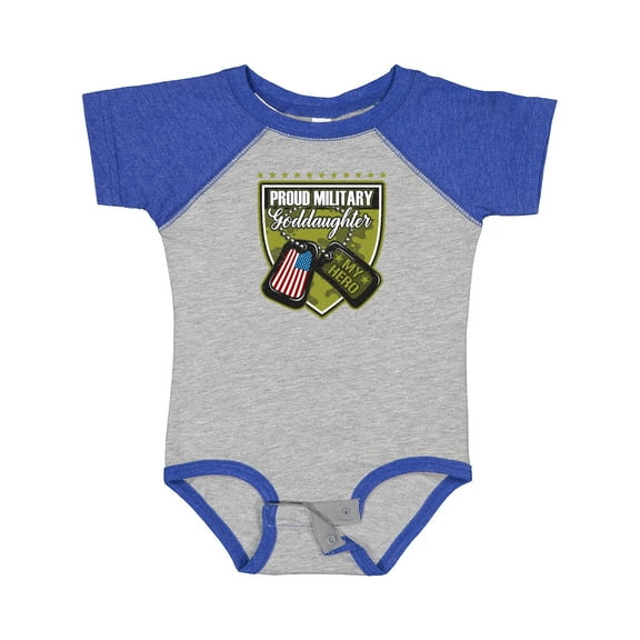Inktastic Proud Military Goddaughter Girls Baby Bodysuit