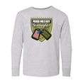 thumbnail image 1 of Inktastic Proud Military Goddaughter Long Sleeve Youth T-Shirt, 1 of 5