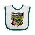 thumbnail image 1 of Inktastic Proud Military Nephew Boys Baby Bib, 1 of 4