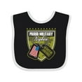 thumbnail image 1 of Inktastic Proud Military Nephew Boys Baby Bib, 1 of 4