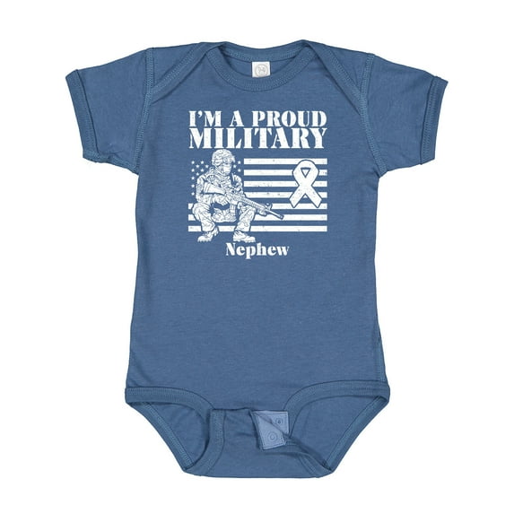 Inktastic Proud Military Nephew Red Friday Boys Baby Bodysuit