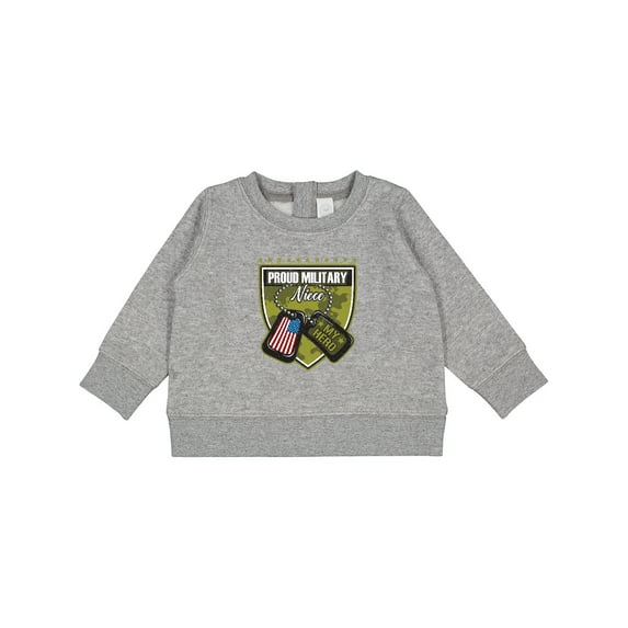 Inktastic Proud Military Niece Baby Sweatshirt
