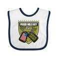 thumbnail image 1 of Inktastic Proud Military Niece Girls Baby Bib, 1 of 4