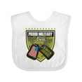 thumbnail image 1 of Inktastic Proud Military Niece Girls Baby Bib, 1 of 4