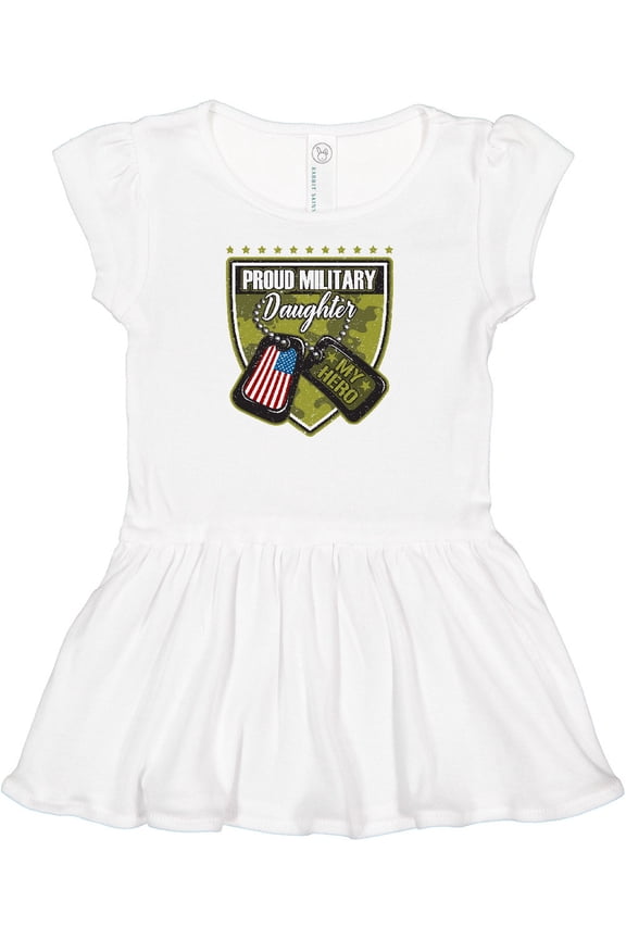 Proud Military Daughter Soldier Hero Girls Baby Dress
