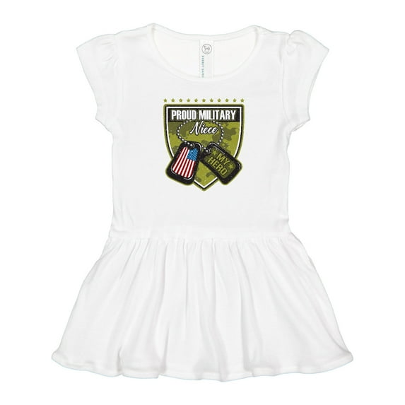 Inktastic Proud Military Niece Gift Girls Toddler Dress