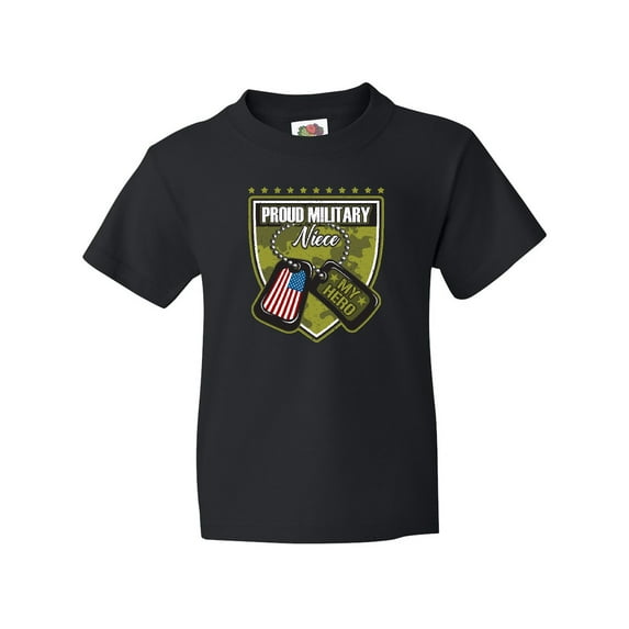 Inktastic Proud Military Niece Gift Youth T-Shirt