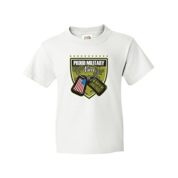 Inktastic Proud Military Niece Gift Youth T-Shirt