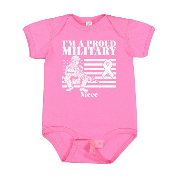 Inktastic Proud Military Niece Red Friday Girls Baby Bodysuit