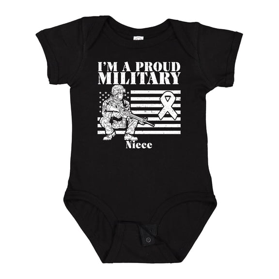 Inktastic Proud Military Niece Red Friday Girls Baby Bodysuit