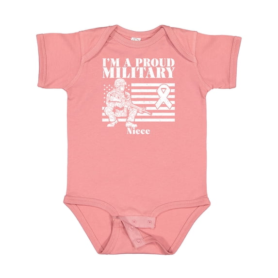 Inktastic Proud Military Niece Red Friday Girls Baby Bodysuit