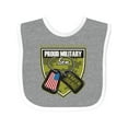 thumbnail image 1 of Inktastic Proud Military Son Boys Camo Flag Boys Baby Bib, 1 of 4