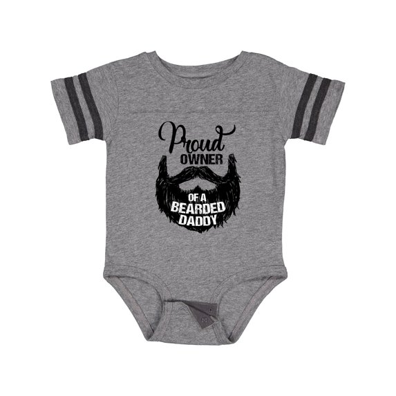 Inktastic Proud Owner of a Bearded Daddy Boys or Girls Baby Bodysuit