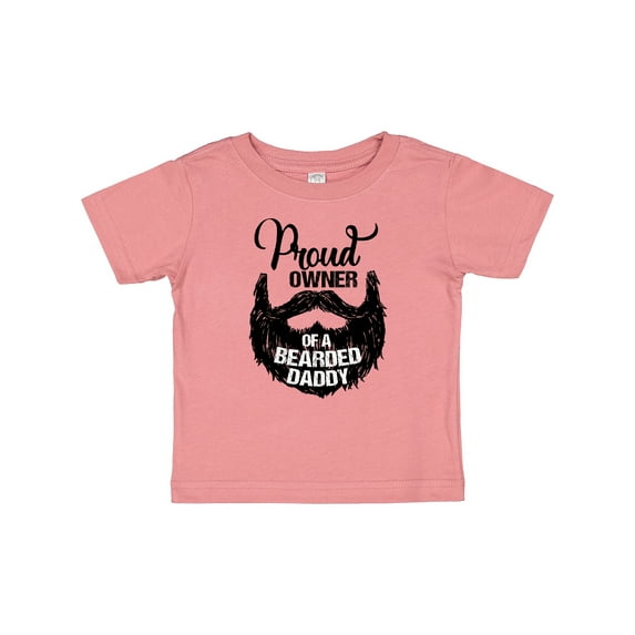 Inktastic Proud Owner of a Bearded Daddy Boys or Girls Baby T-Shirt