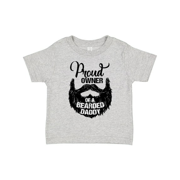 Inktastic Proud Owner of a Bearded Daddy Boys or Girls Toddler T-Shirt
