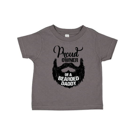 Inktastic Proud Owner of a Bearded Daddy Boys or Girls Toddler T-Shirt