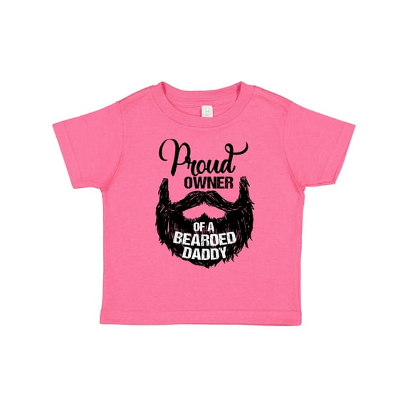 Inktastic Proud Owner of a Bearded Daddy Boys or Girls Toddler T-Shirt