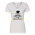 thumbnail image 1 of Inktastic Proud Sister Of The Graduate-Family Graduation Women's V-Neck T-Shirt, 1 of 5