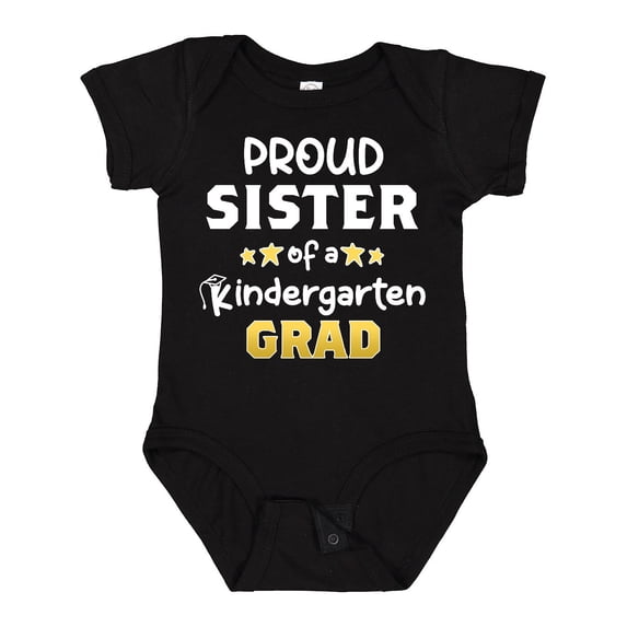 Inktastic Proud Sister of a Kindergarten Grad Girls Baby Bodysuit