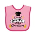 thumbnail image 1 of Inktastic Proud Sister of the Graduate-family Graduation Boys or Girls Baby Bib, 1 of 4