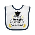 thumbnail image 1 of Inktastic Proud Sister of the Graduate-family Graduation Boys or Girls Baby Bib, 1 of 4
