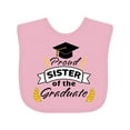 thumbnail image 1 of Inktastic Proud Sister of the Graduate-family Graduation Boys or Girls Baby Bib, 1 of 4
