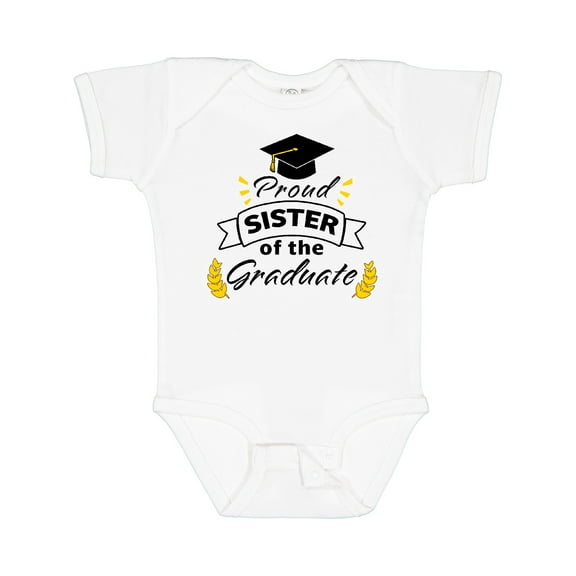 Inktastic Proud Sister of the Graduate-family Graduation Boys or Girls Baby Bodysuit