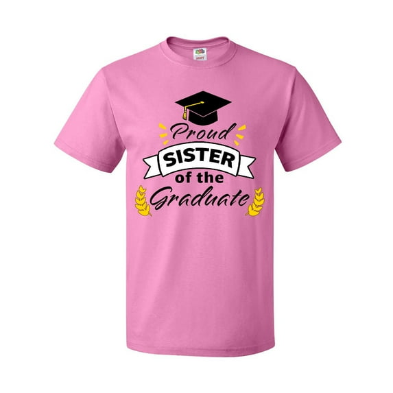 Inktastic Proud Sister of the Graduate-Family Graduation T-Shirt