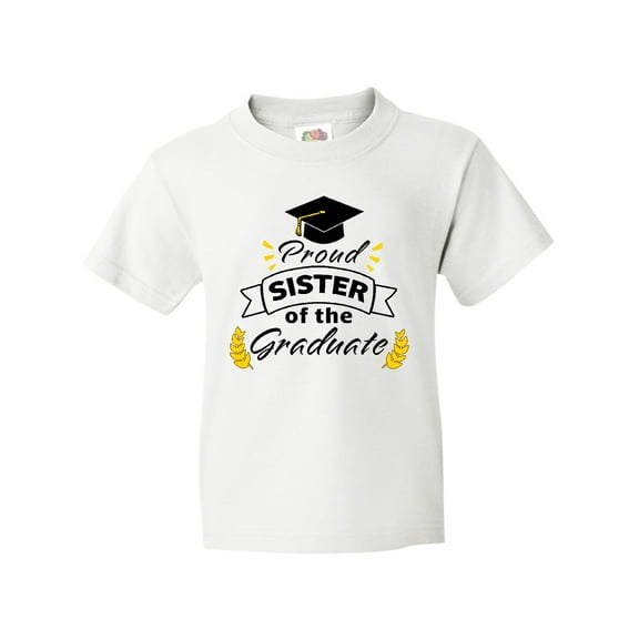 Inktastic Proud Sister of the Graduate-Family Graduation Youth T-Shirt