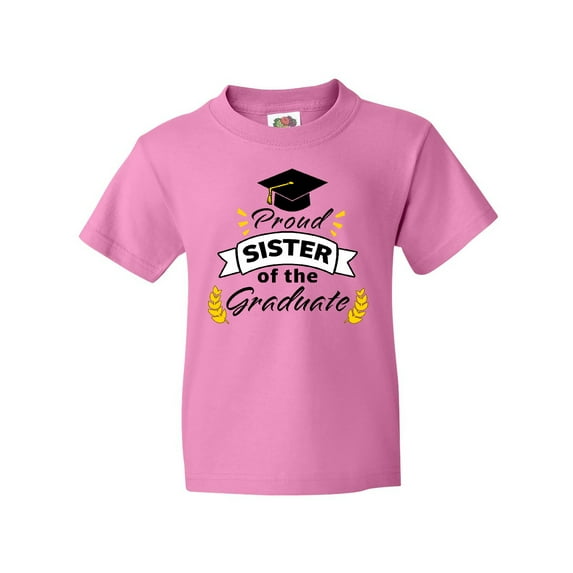 Inktastic Proud Sister of the Graduate-Family Graduation Youth T-Shirt