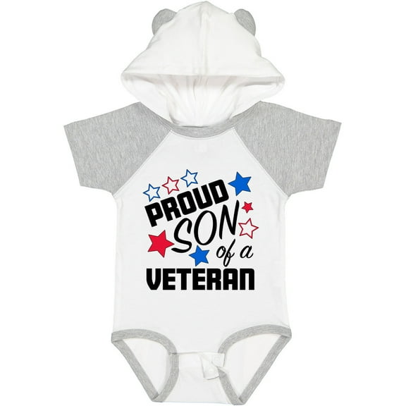 Inktastic Proud Son of a Veteran Veterans Day Boys Baby Bodysuit