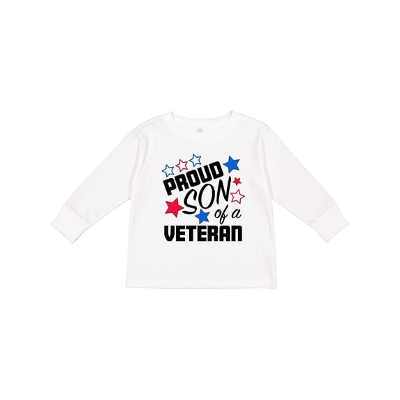 Inktastic Proud Son of a Veteran Veterans Day Boys Long Sleeve Toddler T-Shirt