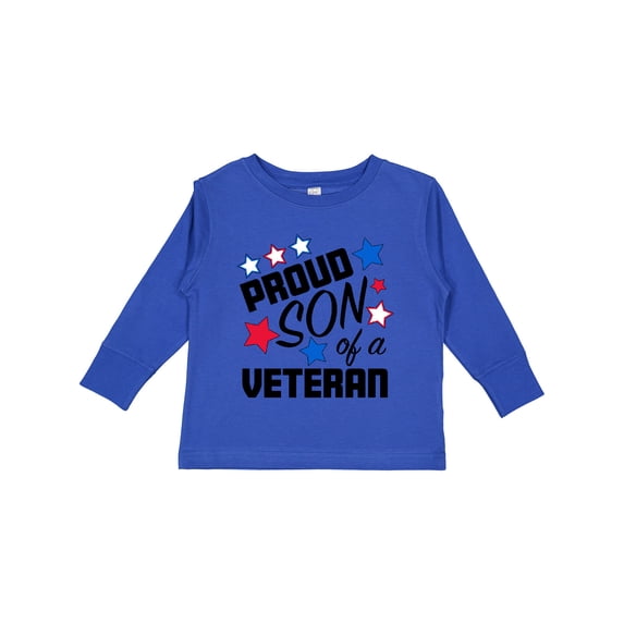 Inktastic Proud Son of a Veteran Veterans Day Boys Long Sleeve Toddler T-Shirt